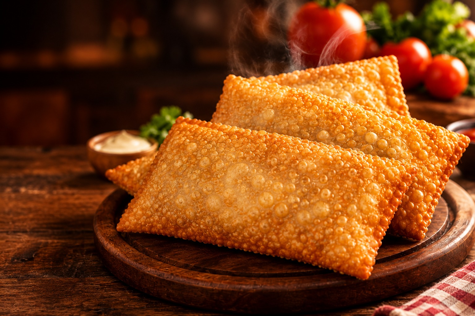 Pastéis Los Pastelles crocantes e dourados